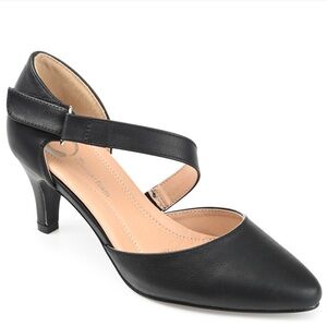 JOURNEE COLLECTION - TILLIS D'ORSAY PUMP HEELS IN FAUX LEATHER